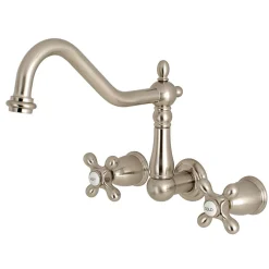 Kingston Brass Heritage 2-Handle Wall Mount Tub Filler