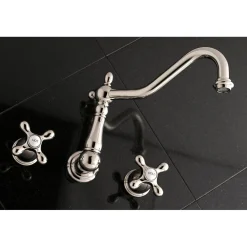 Kingston Brass Heritage 2-Handle Wall Mount Tub Filler