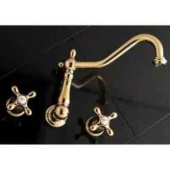 Kingston Brass Heritage 2-Handle Wall Mount Tub Filler
