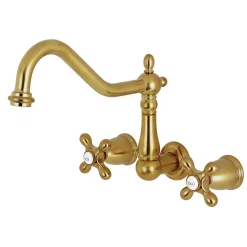 Kingston Brass Heritage 2-Handle Wall Mount Tub Filler