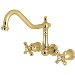 Kingston Brass Heritage 2-Handle Wall Mount Tub Filler