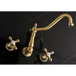 Kingston Brass Heritage 2-Handle Wall Mount Tub Filler