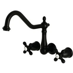 Kingston Brass Heritage 3-Hole Wall Mount Kitchen Faucet