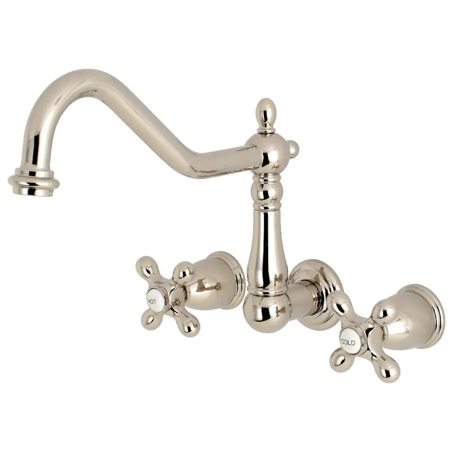 Kingston Brass Heritage 3-Hole Wall Mount Kitchen Faucet