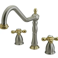Kingston Brass Heritage 3-Hole Widespread Kitchen Faucet