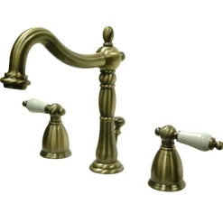 Kingston Brass Heritage 3-Hole 8-Inch Widespread Bathroom Faucet