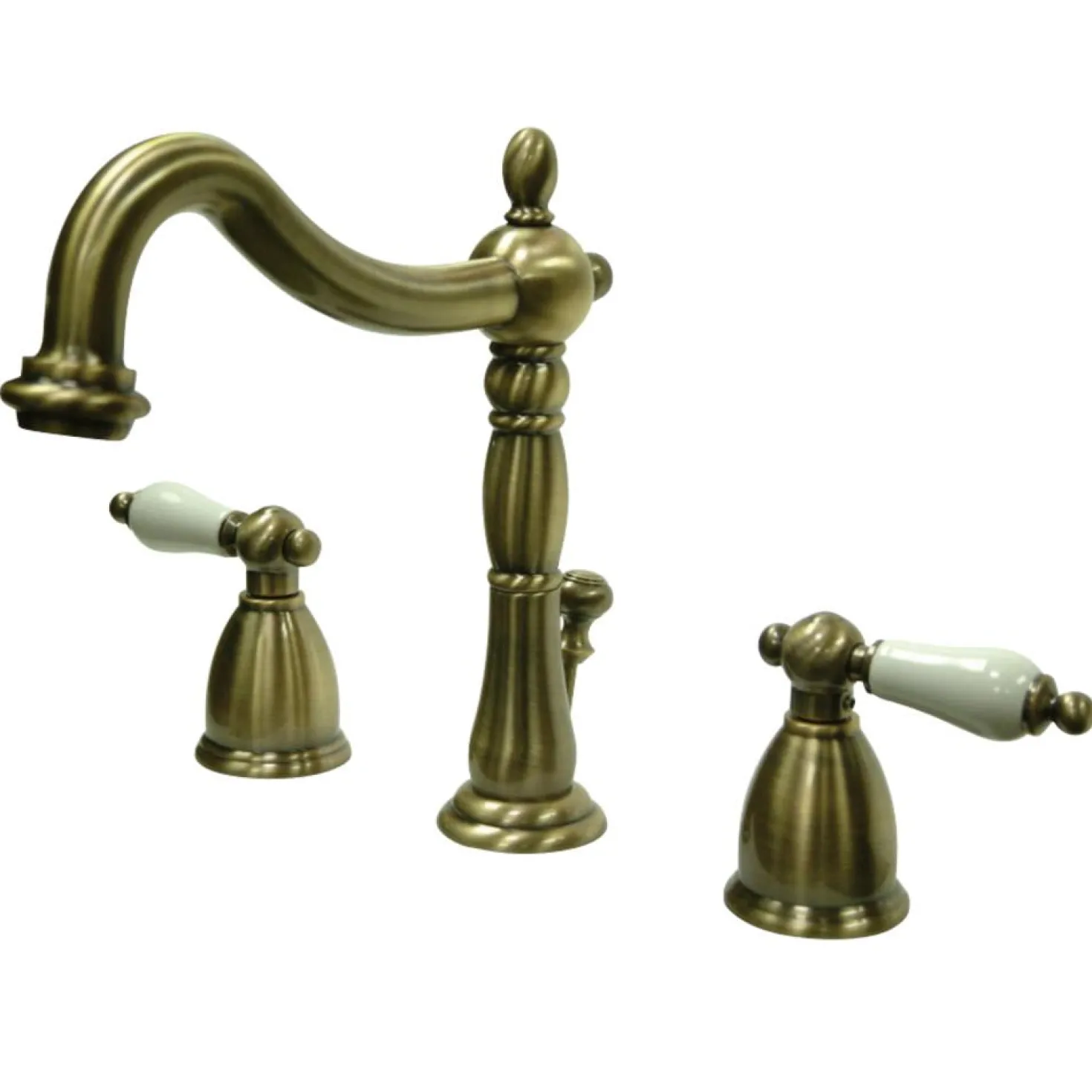 Kingston Brass Heritage 3-Hole 8-Inch Widespread Bathroom Faucet
