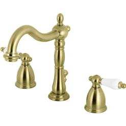 Kingston Brass Heritage 3-Hole 8-Inch Widespread Bathroom Faucet