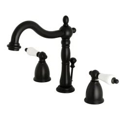 Kingston Brass Heritage 3-Hole 8-Inch Widespread Bathroom Faucet