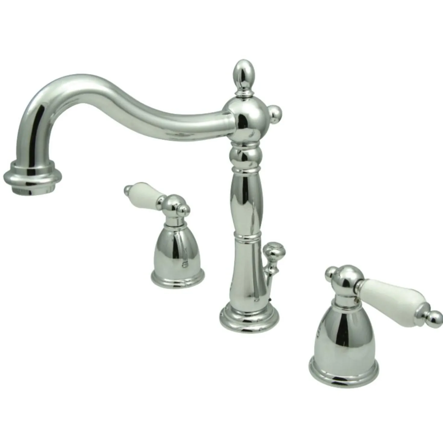 Kingston Brass Heritage 3-Hole 8-Inch Widespread Bathroom Faucet