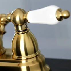 Kingston Brass Heritage 3-Hole 4-Inch Centerset Bathroom Faucet