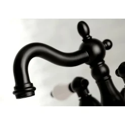Kingston Brass Heritage 3-Hole 4-Inch Centerset Bathroom Faucet