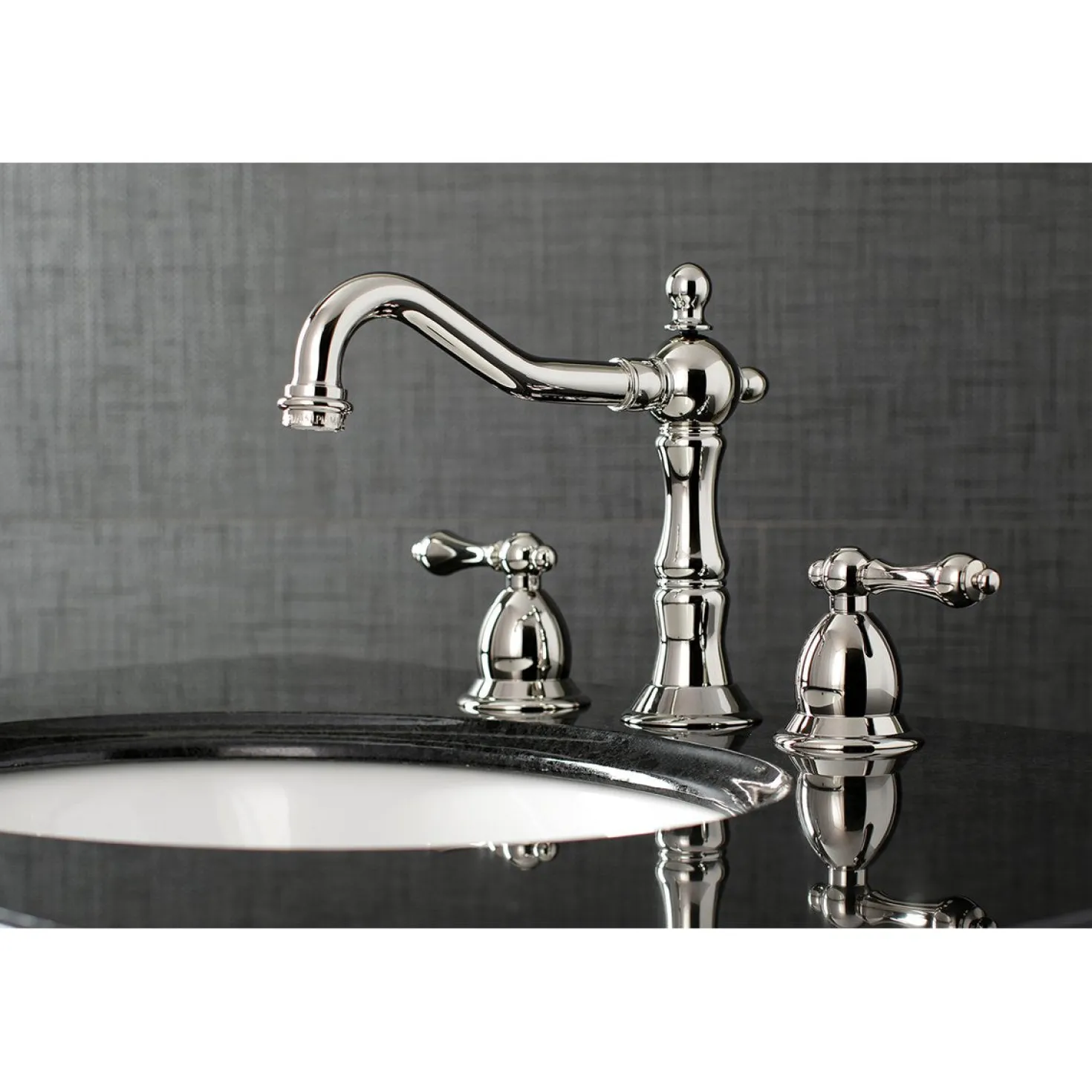 Kingston Brass Heritage 3-Hole 8" Widespread Bathroom Faucet