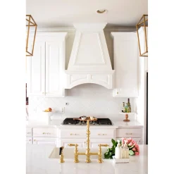 Kingston Brass Heritage 8-Inch Bridge Kitchen Faucet with Brass Sprayer