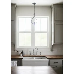 Kingston Brass Heritage 8-Inch Bridge Kitchen Faucet with Brass Sprayer