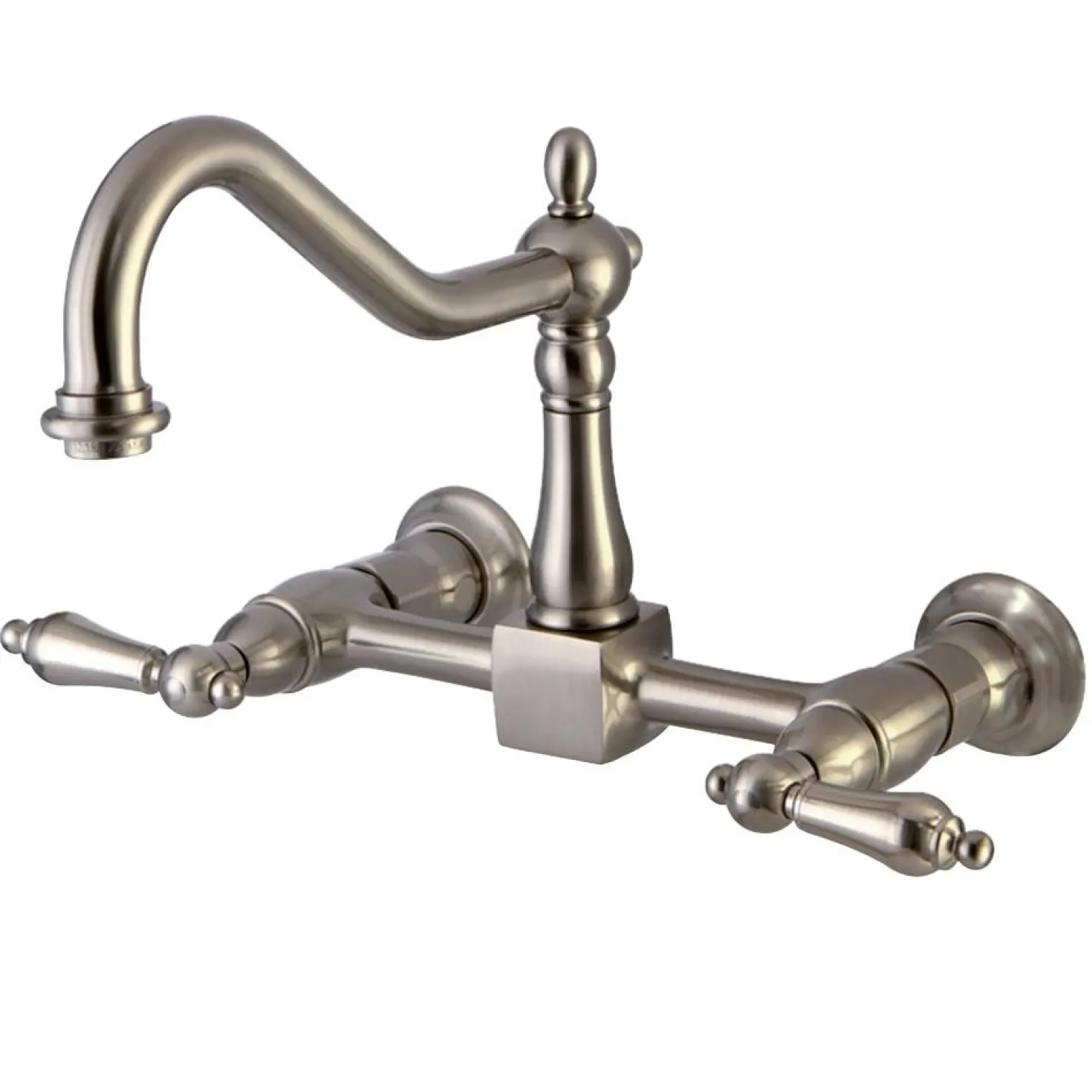 Kingston Brass Heritage 8-Inch Wall Mount Kitchen Faucet