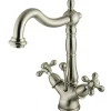 Kingston Brass Heritage 4-Inch Centerset Bathroom Faucet with Pop-Up Drain