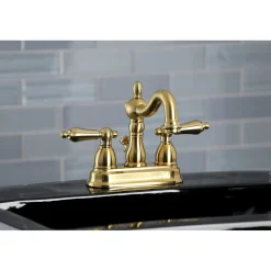 Kingston Brass Heritage 4-Inch Centerset 3-Hole Bathroom Faucet