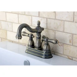 Kingston Brass Heritage 4-Inch Centerset 3-Hole Bathroom Faucet