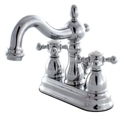 Kingston Brass Heritage 4-Inch Centerset Deck Mount Bathroom Faucet