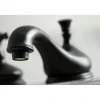 Kingston Brass Heritage 8-Inch Widespread Deck Mount Bathroom Faucet