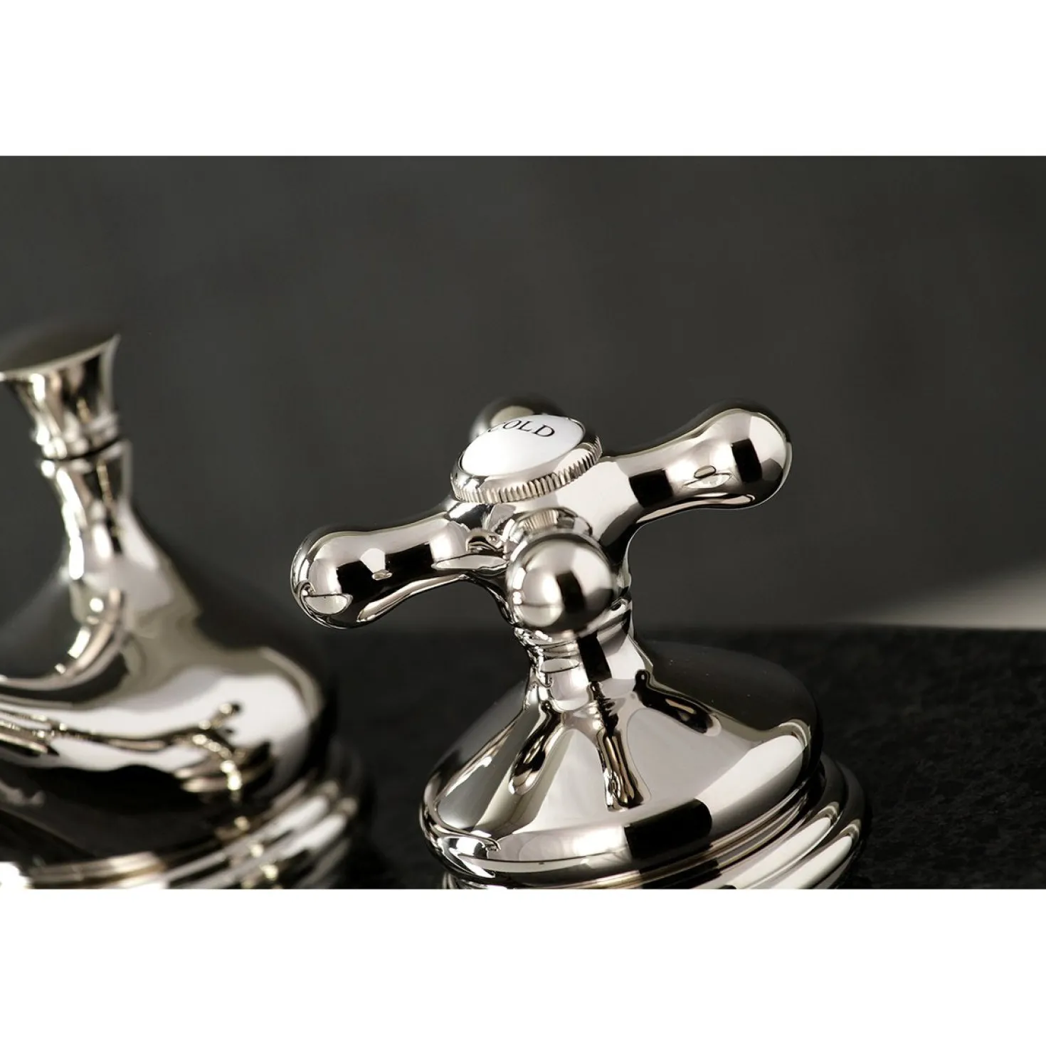 Kingston Brass Heritage 8-Inch Widespread Deck Mount Bathroom Faucet