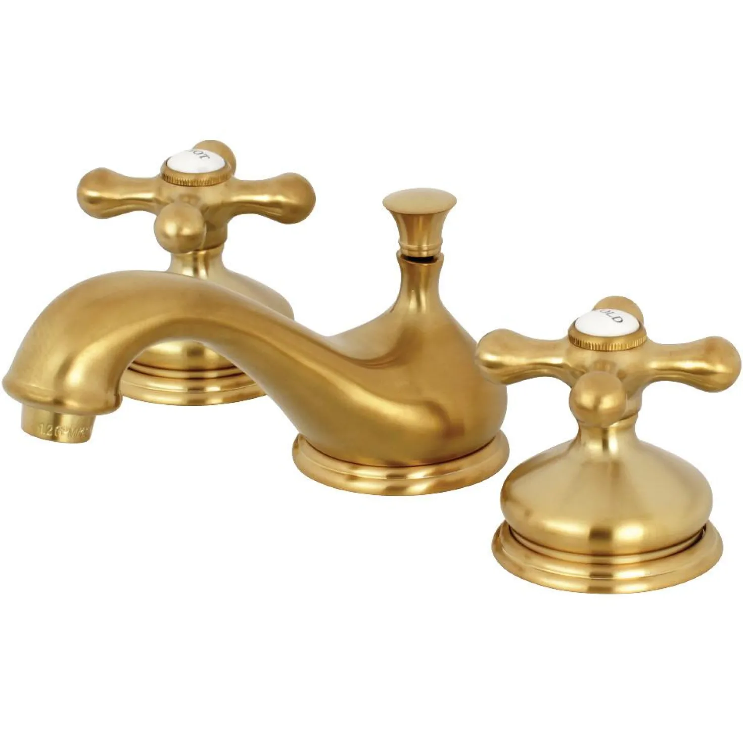 Kingston Brass Heritage 8-Inch Widespread Deck Mount Bathroom Faucet