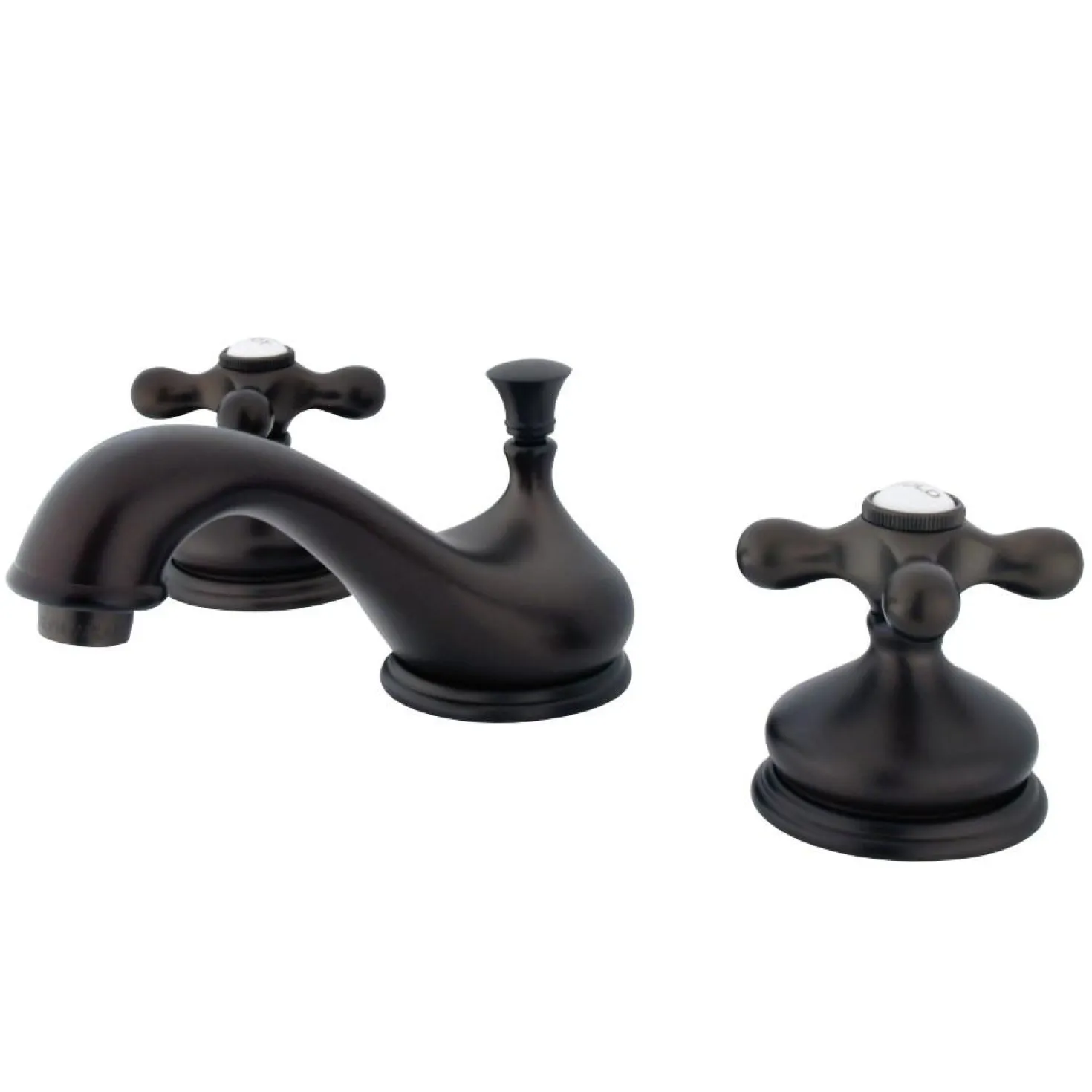 Kingston Brass Heritage 8-Inch Widespread Deck Mount Bathroom Faucet