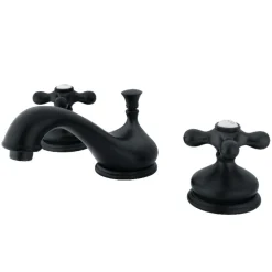 Kingston Brass Heritage 8-Inch Widespread Deck Mount Bathroom Faucet