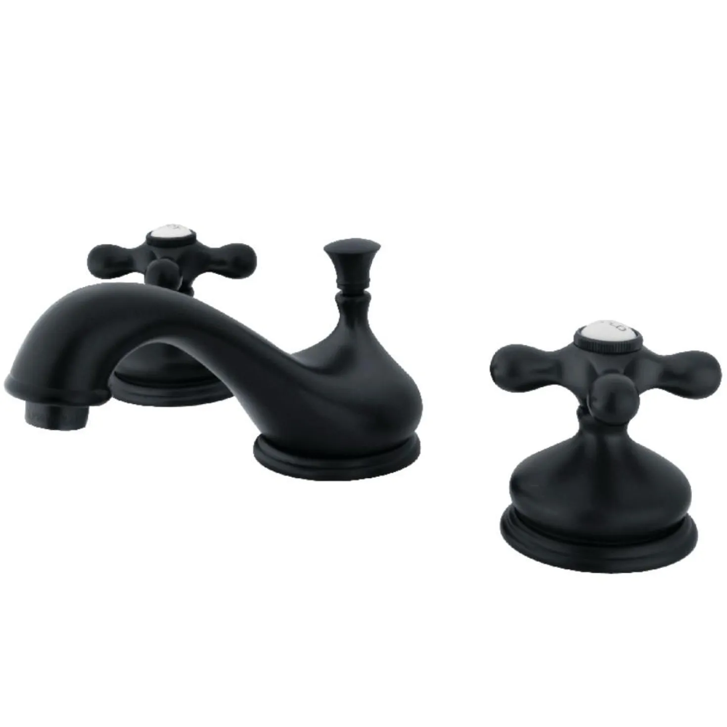 Kingston Brass Heritage 8-Inch Widespread Deck Mount Bathroom Faucet