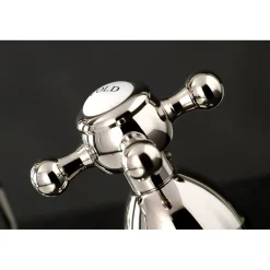 Kingston Brass Heritage 8-Inch Widespread Cross-Handle Bathroom Faucet