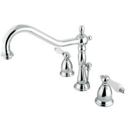 Kingston Brass Heritage 8-Inch Widespread Lever-Handle Bathroom Faucet
