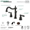 Kingston Brass Heritage 8-Inch Widespread Bathroom Faucet