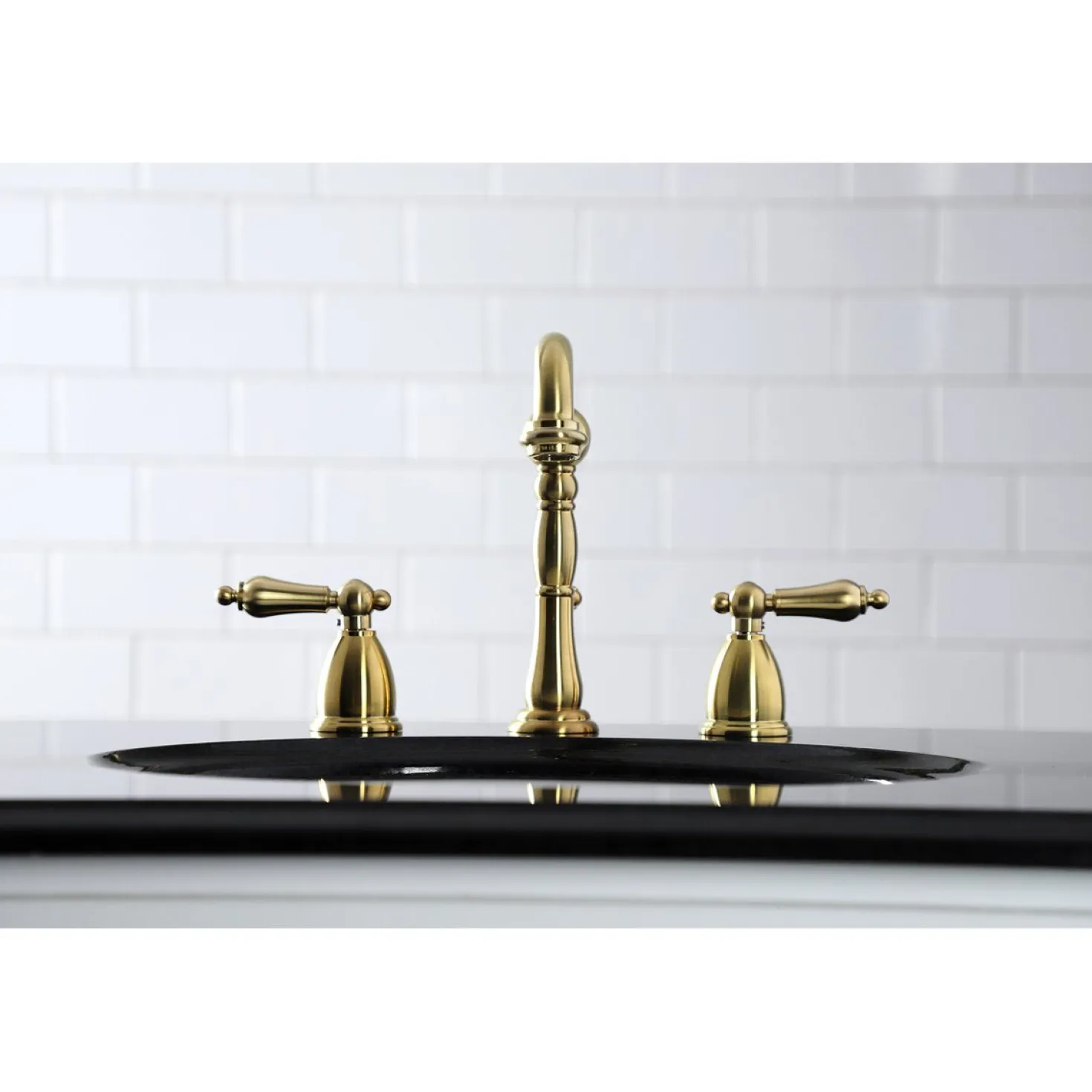 Kingston Brass Heritage 8-Inch Widespread Bathroom Faucet