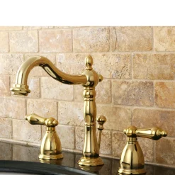 Kingston Brass Heritage 8-Inch Widespread Bathroom Faucet