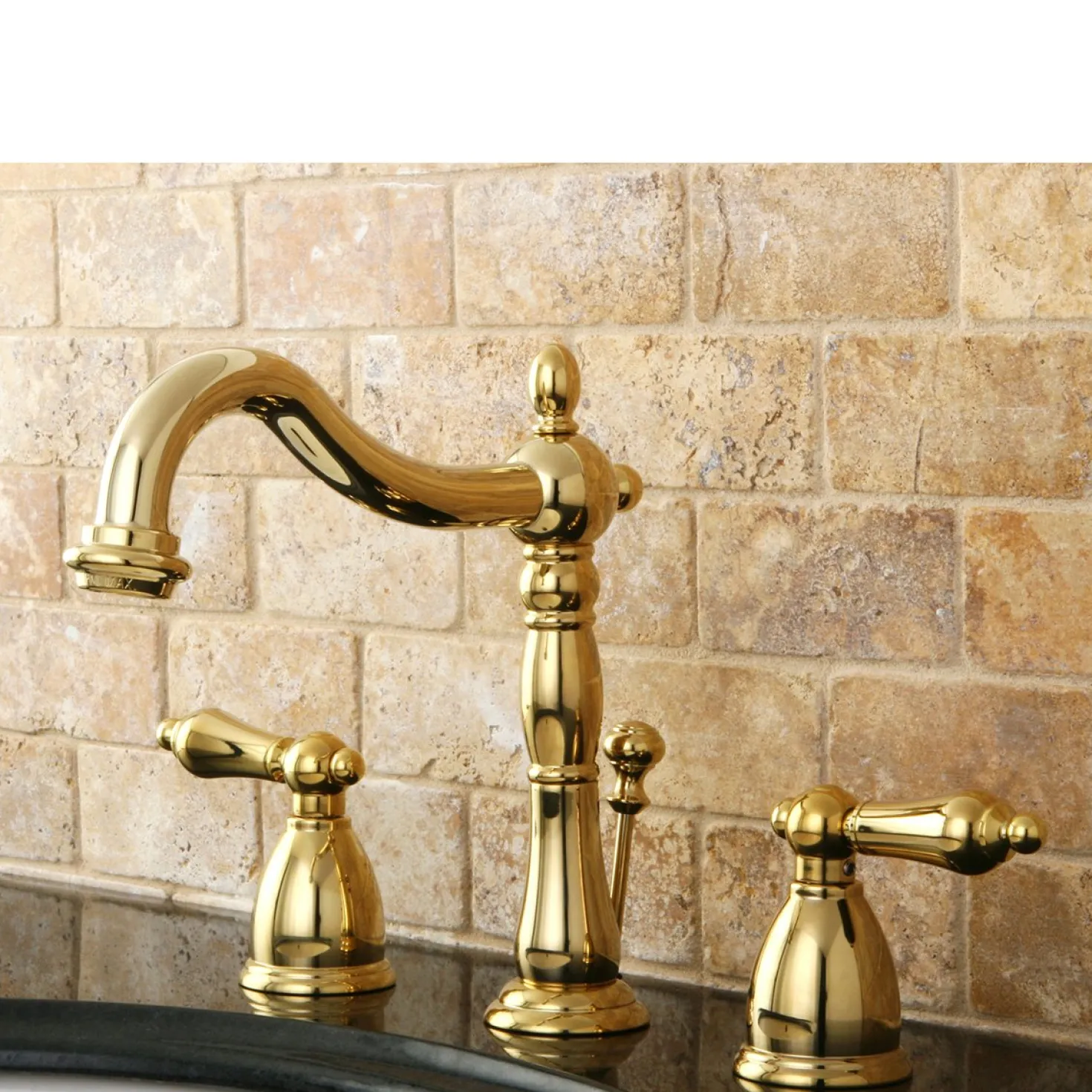 Kingston Brass Heritage 8-Inch Widespread Bathroom Faucet