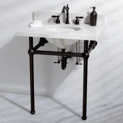 Kingston Brass Heritage 8-Inch Widespread Bathroom Faucet