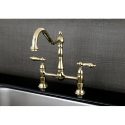 Kingston Brass Heritage Kitchen Bridge Faucet