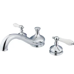 Kingston Brass Heritage Lever-Handle Roman Tub Filler
