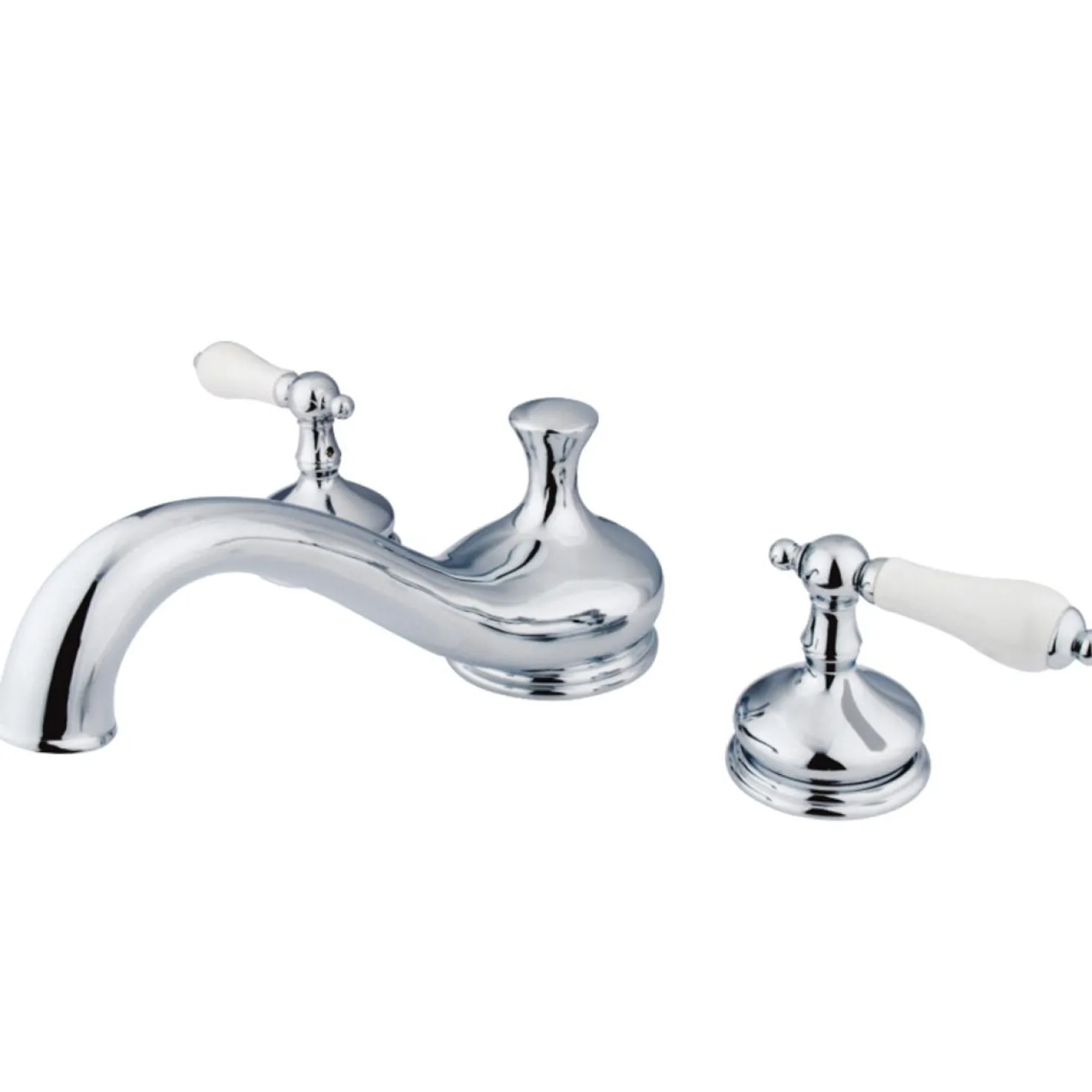 Kingston Brass Heritage Lever-Handle Roman Tub Filler
