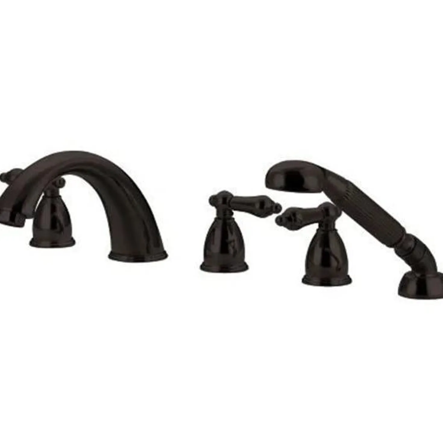 Kingston Brass Heritage 5 Piece Roman Tub Filler with Hand Shower