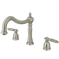 Kingston Brass Heritage Three-Hole Roman Tub Filler