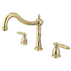 Kingston Brass Heritage Three-Hole Roman Tub Filler