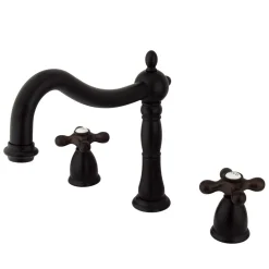Kingston Brass Heritage Three Hole Two Handle Roman Tub Filler