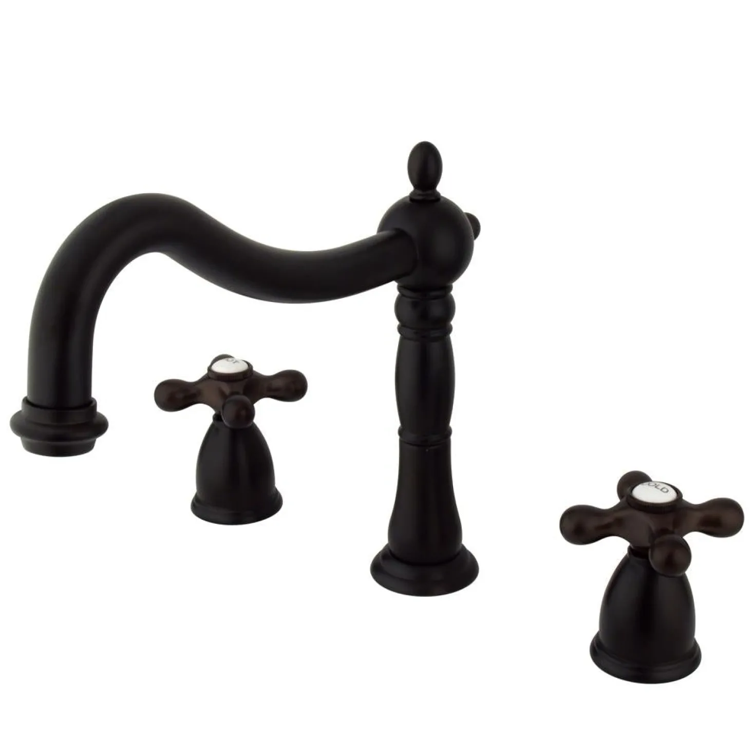 Kingston Brass Heritage Three Hole Two Handle Roman Tub Filler