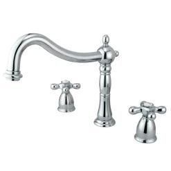 Kingston Brass Heritage Three Hole Two Handle Roman Tub Filler