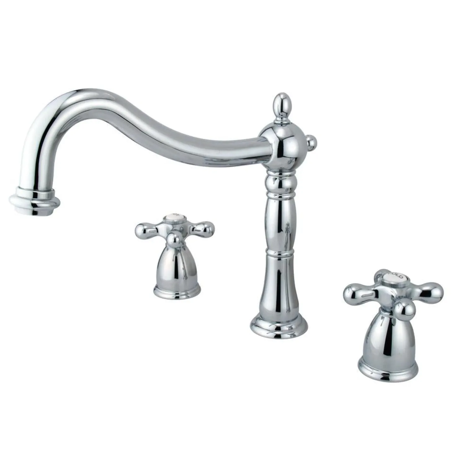Kingston Brass Heritage Three Hole Two Handle Roman Tub Filler
