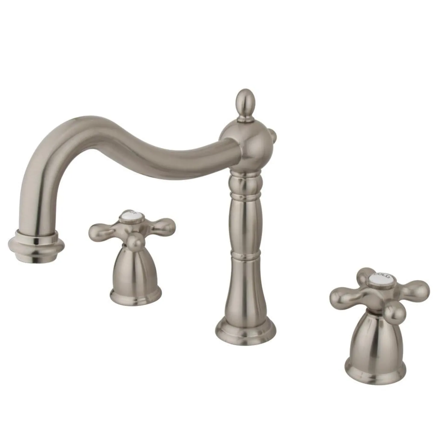 Kingston Brass Heritage Three Hole Two Handle Roman Tub Filler