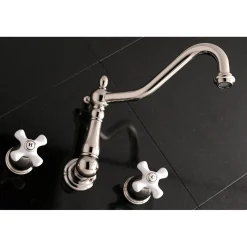 Kingston Brass Heritage Two Handles Wall Mount Tub Filler