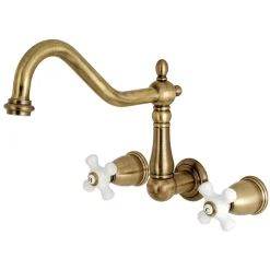Kingston Brass Heritage Two Handles Wall Mount Tub Filler